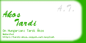 akos tardi business card